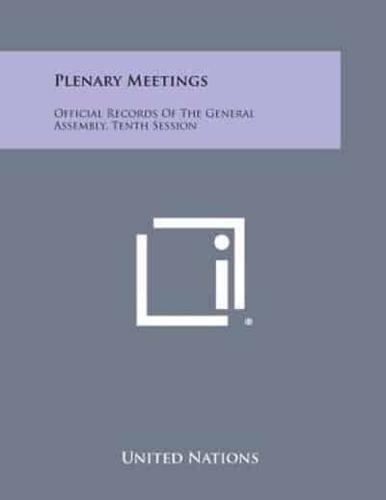 Plenary Meetings