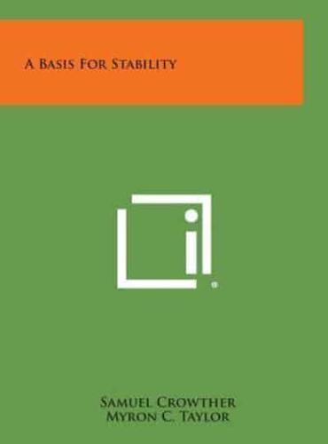 A Basis for Stability