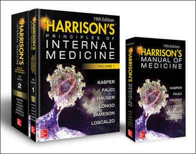 Harrison's Principles of Internal Medicine 19th Edition and Harrison's Manual of Medicine 19th Edition VAL PAK