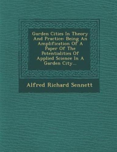 Garden Cities In Theory And Practice