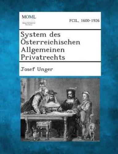 System Des Österreichischen Allgemeinen Privatrechts, Volume I