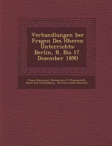 Verhandlungen Ber Fragen Des H Heren Unterrichts