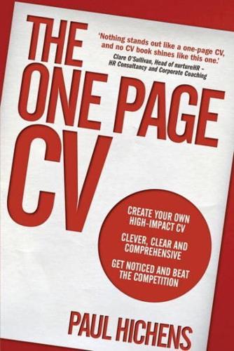 The One Page CV