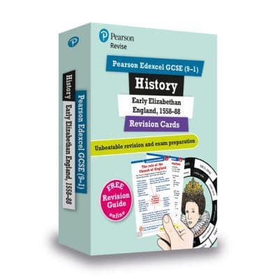 Pearson REVISE Edexcel GCSE History Elizabethan England Revision Cards (With Free Online Revision Guide and Workbook): For 2024 and 2025 Exams (Revise Edexcel GCSE History 16)