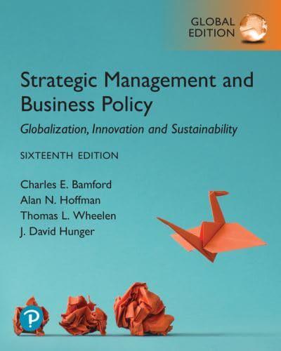 Strategic Management and Business Policy