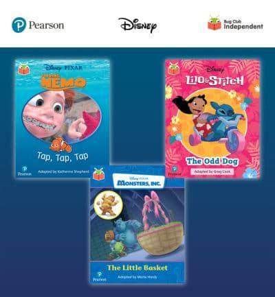 Pearson Bug Club Disney Reception Pack D, Including Decodable Phonics Readers for Phases 2 to 4: Finding Nemo: Tap, Tap, Tap!, Lilo and Stitch: The Odd Dog, Monsters, Inc: The Little Basket