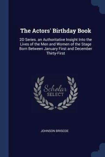 The Actors' Birthday Book