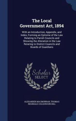 The Local Government Act, 1894