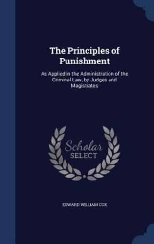 The Principles of Punishment