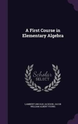 A First Course in Elementary Algebra