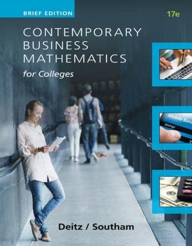 Contemporary Business Mathematics for Colleges. Brief Course