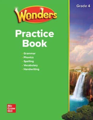 WONDERS PRACTICE BOOK GRADE 4 STUDENT EDITION