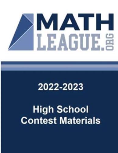 2022-2023 High School Contest Materials