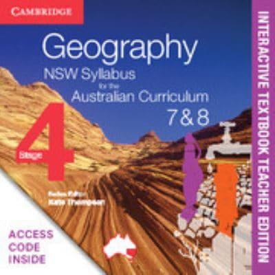 Geography NSW Syllabus for the Australian Curriculum Stage 4 Years 7 & 8 Digital Teacher Edition (Card)