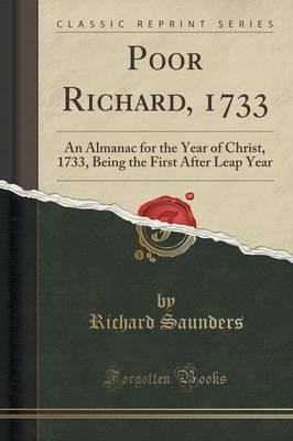 Poor Richard, 1733