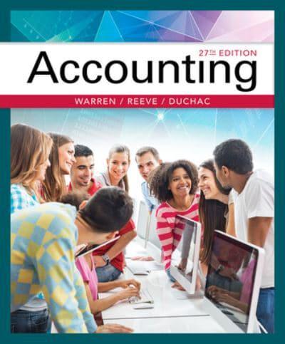 Working Papers, Chapters 1-17 for Warren/Reeve/Duchac's Accounting, 27th and Financial Accounting, 15th
