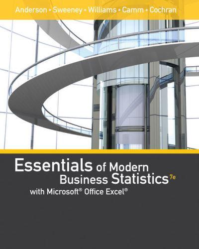 Essentials of Modern Business Statistics With Microsoft?Office Excel? (With XLSTAT Education Edition Printed Access?Card)