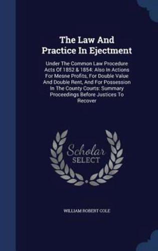 The Law And Practice In Ejectment