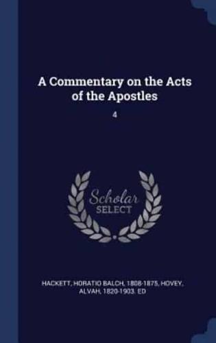 A Commentary on the Acts of the Apostles