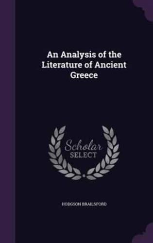 An Analysis of the Literature of Ancient Greece