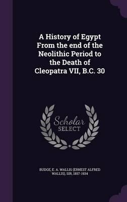 A History of Egypt From the End of the Neolithic Period to the Death of Cleopatra VII, B.C. 30