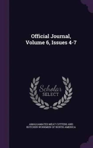 Official Journal, Volume 6, Issues 4-7