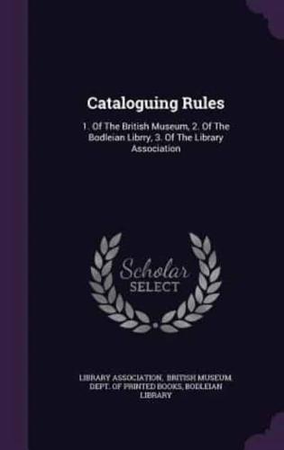 Cataloguing Rules