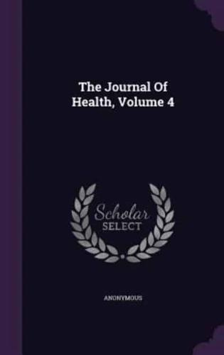 The Journal Of Health, Volume 4