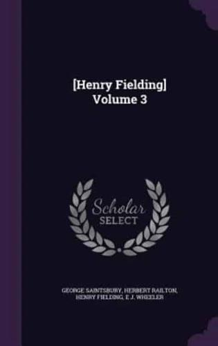 [Henry Fielding] Volume 3