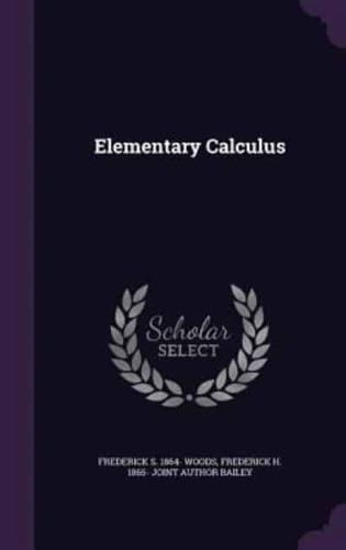 Elementary Calculus