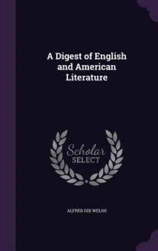 A Digest of English and American Literature