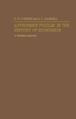 Authorship Puzzles in the History of Economics : A Statistical Approach