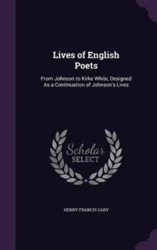 Lives of English Poets