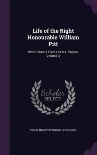 Life of the Right Honourable William Pitt