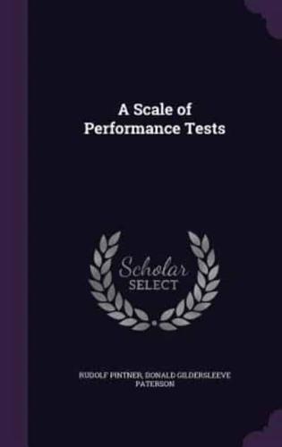 A Scale of Performance Tests