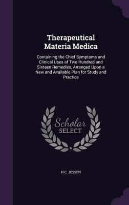 Therapeutical Materia Medica