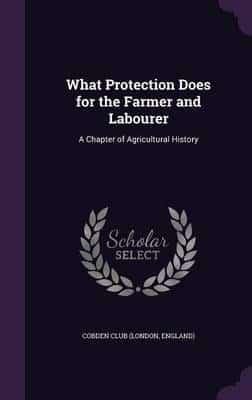 What Protection Does for the Farmer and Labourer