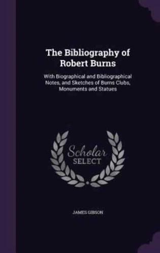 The Bibliography of Robert Burns