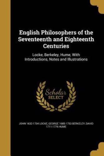 English Philosophers of the Seventeenth and Eighteenth Centuries