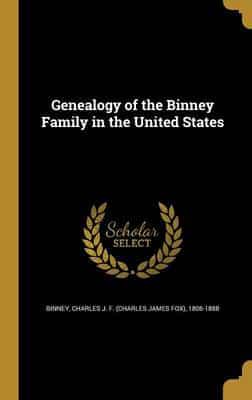 Genealogy of the Binney Family in the United States