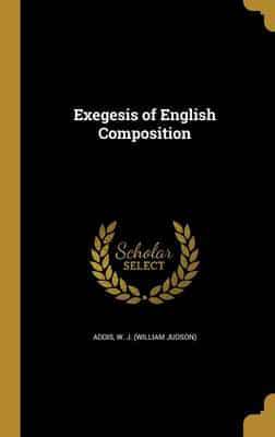 Exegesis of English Composition