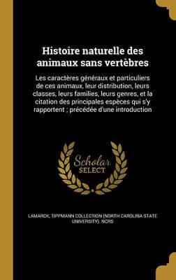 Histoire Naturelle Des Animaux Sans Vertèbres