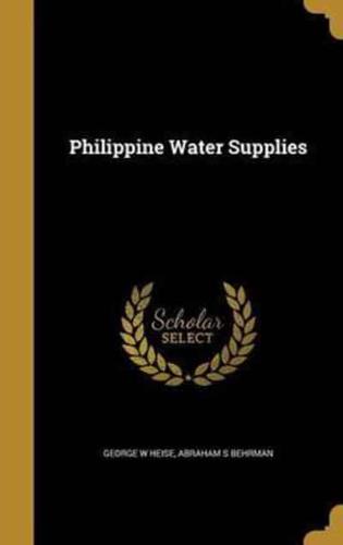 Philippine Water Supplies