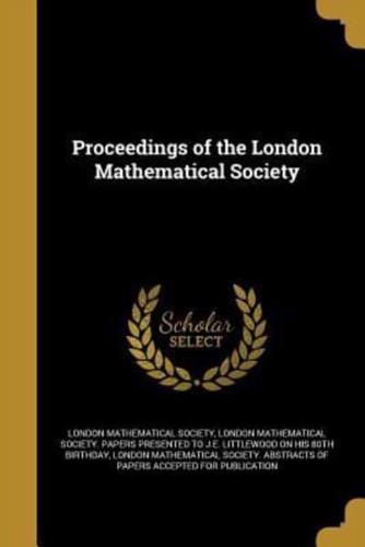 Proceedings of the London Mathematical Society