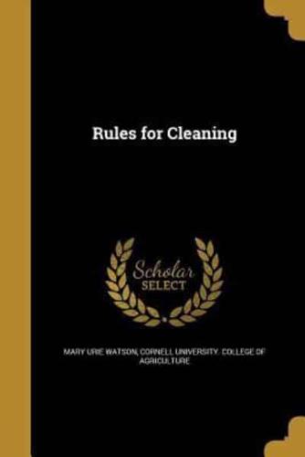 Rules for Cleaning