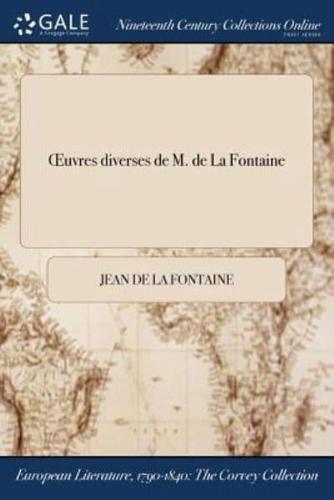 Œuvres diverses de M. de La Fontaine