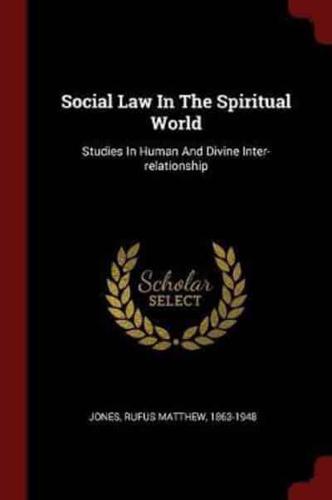 Social Law In The Spiritual World