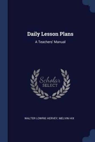 Daily Lesson Plans