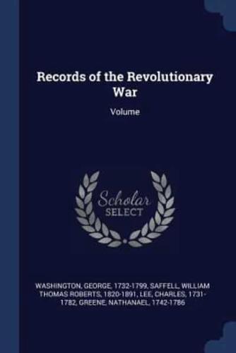 Records of the Revolutionary War