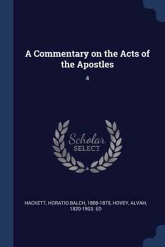 A Commentary on the Acts of the Apostles